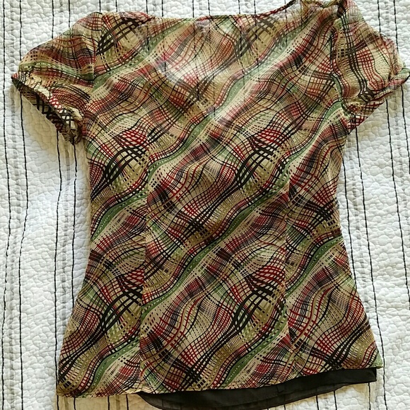Final Price Drop! Ann Taylor LOFT Petite Chiffon Top with Camisole - Picture 5 of 5